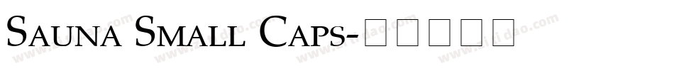 Sauna Small Caps字体转换